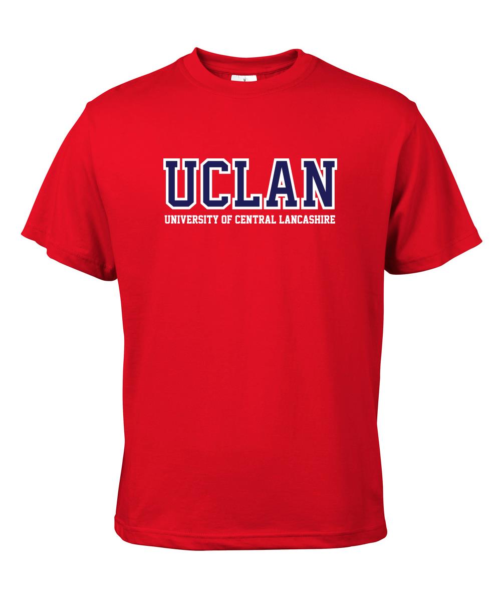Real Red UCLan Logo Tshirt